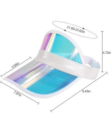 Ultrafun Candy Color Sun Visors Hats - Clear UV Protection Cap for Sports - 10pcs - Buy Online on SooperMarket.com