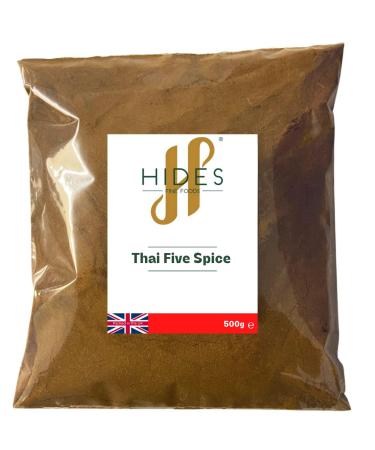 Hides Fine Foods - Thai Five Spice 500g - GMO Free - Suitable for Vegetarians - Southeastern Asia Spice Blend - Thai Cooking - Curry - Takeaway - Fakeaway 500 g (Pack of 1)