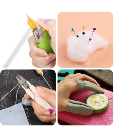JNENERY Needle Felting Kit: 8 Needles, Tool Holder, Foam, Glue Stick, Fingercots, Scissors & Supplies for DIY Wool Felting - Buy Online on SooperMarket.com