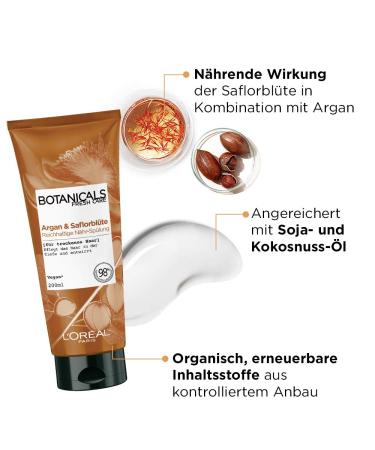 Botanicals Rich Rinsing for Dry Hair - Silicone-Free Argan & Safflower Blossom - 200ml Pack | Nourishing Deep Conditioning Treatment - Buy Online on SooperMarket.com