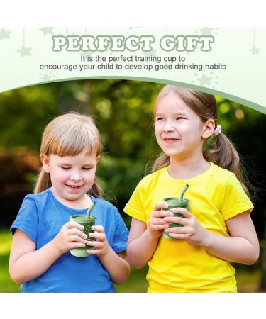Vicloon Silicone Snabure Cup for Babies | Leak-Proof Dishwasher-Safe Green Beak Cup with Lid & Straw - Ideal for Children 1-3 Years - Buy Online on SooperMarket.com