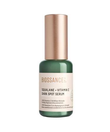 Biossance Squalane + Vitamin C Dark Spot Serum. Powerful  Lightweight Serum with 10% Vitamin C to Brighten Skin  Fade Dark Spots  Reduce Pigmentation and Prevent Discoloration (1.01 ounces)