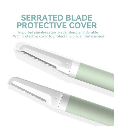 Dermaplaning Tool for Women - Durable Face Exfoliation Razor with 4 Blades - Peach Fuzz and Dead Skin Remover - Buy Online on SooperMarket.com