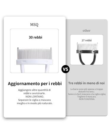 MSQ Stainless Steel Eyelash Comb - Curly Winder & Separator Tool for Perfect Mascara Application - Buy Online on SooperMarket.com