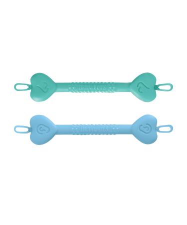 Dr. Talbot's Safe Ear Wax Removal Tool and Nose Cleaner for Baby - BPA-Free with Travel Case - 2-Pack - Boy Blue and Green