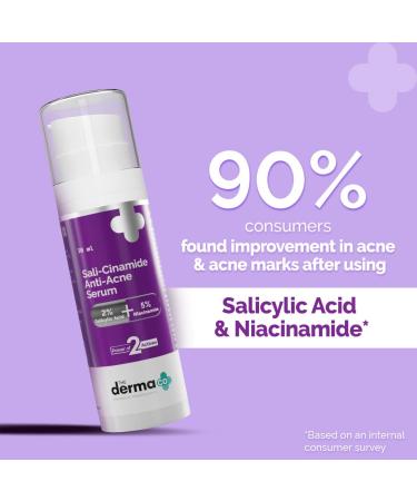 Sali-Cinamide Anti-Acne Serum | 2% Salicylic Acid & 5% Niacinamide | Reduce Acne & Marks | All Skin Types | 1.01 Fl Oz - Buy Online on SooperMarket.com