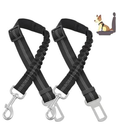 2 pieces of the fucking belt dog car dog belt for car dogs accessories belt extension car buckle fucking adapter dog harnesses equipped with a padded leash with universal carabiner