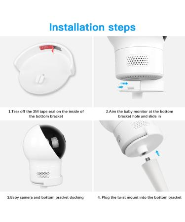 Buy Baby Camera Bracket for Eufy Security Spaceview | Flexible Monitor Holder for Baby Room | 720p Baby Monitor Accessory - Buy Online on SooperMarket.com