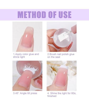 Clear Nail Art Stamper - Double-End Silicone Nail Stamp for DIY French Smile Line Art & Accessories - Buy Online on SooperMarket.com