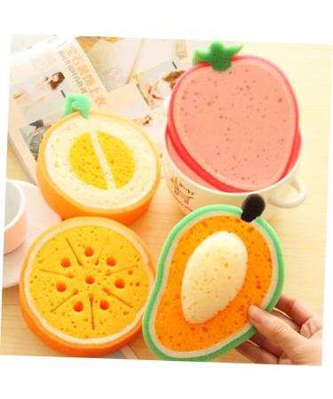 Angoily 12 Pcs Natural Bath Loofah Sponge Exfoliator - Fruit Decor Shower Tool for Exfoliating & Body Scrub - Ideal for Spa & Bath - Buy Online on SooperMarket.com