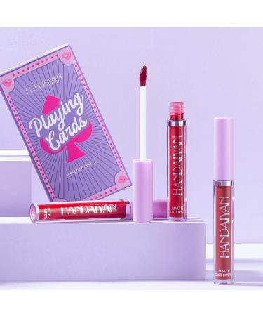 MIESCHER 4Pcs Matte Liquid Lipstick Set | Long Lasting, Waterproof, & Pigmented | Professional Colorful Cosmetics | Non-Stick Cup | Makeup Gift Sets for Girls & Women | Halloween Christmas (Set 05) - Buy Online on SooperMarket.com
