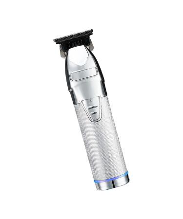 MAYiT Hair Clippers for Men Professional Hair Clipper Trimmer Hair Cutting Tool 4X Guide Combs Washable USB Rechargeable for Men Hairdresser Hair Grooming (Color : Silver)