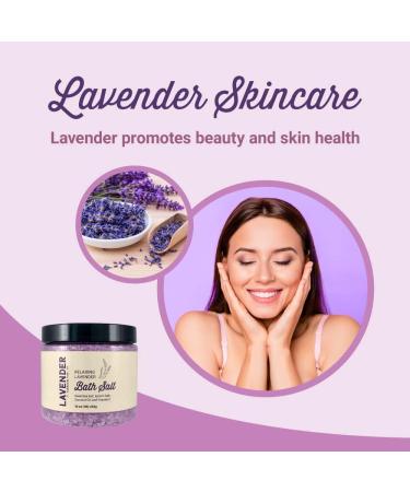 Relaxing Lavender Bath Salt with Epsom & Dead Sea Minerals - Soothing Foot Soak for Women | Muscle Relief & Luxury Bath Products - 1 lb - Buy Online on SooperMarket.com