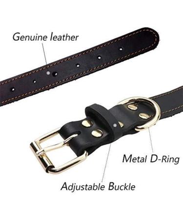 Tagme Personalized Leather Dog Collar - Engraved Name & Phone Number for Small Dogs - Black S (1-Pack) - Durable & Stylish - Buy Online on SooperMarket.com