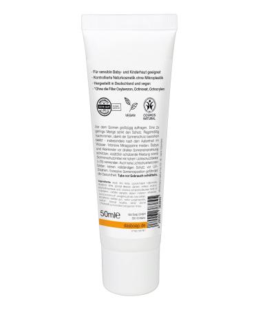 Boep Sunscreen Sensitive LSF 50 | Mineral Sun Protection for Babies Children & Adults | Vegan Natural Cosmetics | Face & Body SPF | 50ml - Buy Online on SooperMarket.com