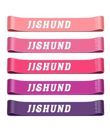 Fitness straps 5er Set Resistance Band with 5 steps gymnastics band Different tensions Resistance tapes Training band for fitness yoga pilates red