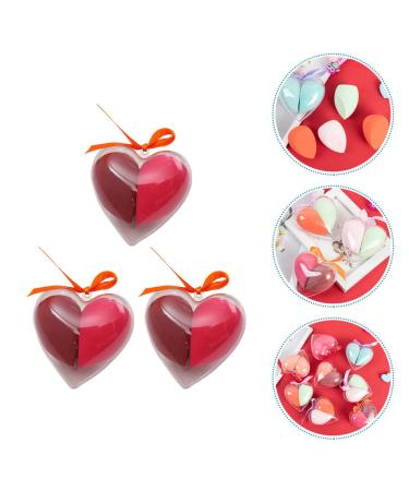 Housoutil Heart-Shaped Makeup Sponge Set - 6 Boxes of Highlighter & Eyeshadow Applicators for Flawless Skin Care | Travel-Friendly Makeup Tools - Buy Online on SooperMarket.com