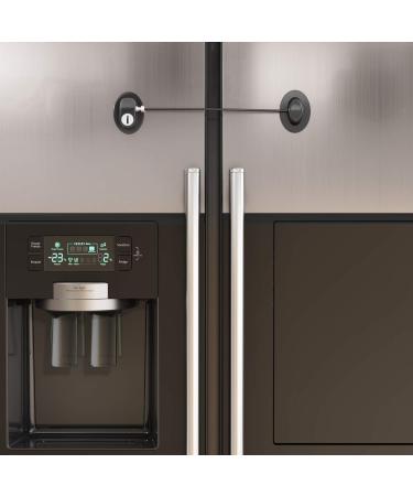 HavenHause Fridge Lock & Cabinet Lock with 4 Keys - Child Safety Locks - Black (2 Pack) - Buy Online on SooperMarket.com
