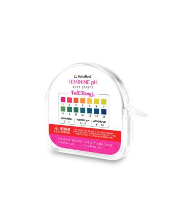 Nutrablast Feminine pH Test Strips Full Range 1-14 | Monitor Intimate Health | Easy to Use & Accurate Women s Acidity & Alkalinity Balance Level Tester Kit
