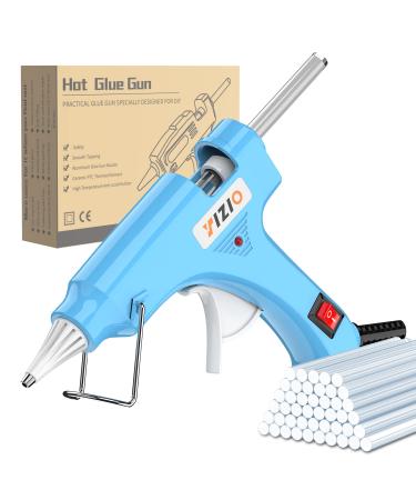 IZIO Glue Gun  Lightweight Fast Preheating Mini Glue Gun Kit with 30 Pcs Premium Glue Sticks of High Viscosity Quick Sealing for Home/Office Repairs  DIY  Mini Hot Glue Gun(Blue)