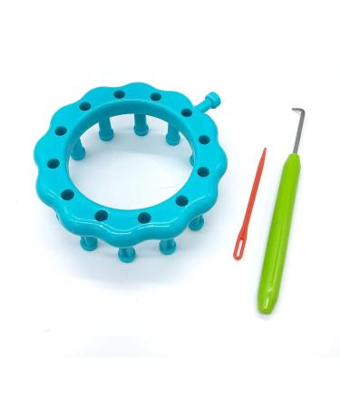 WAYION Round Knitting Loom Kit with Loom Hook - Blue | Perfect for Socks, Hats, Scarves & More - Buy Online on SooperMarket.com