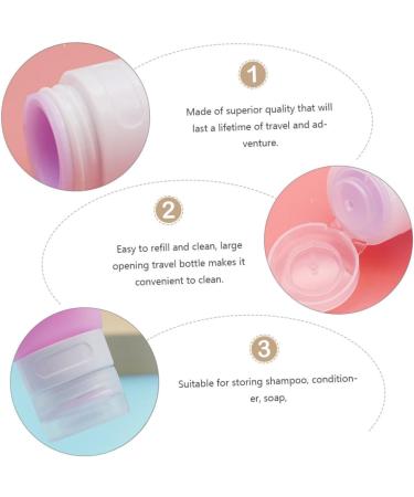 minkissy 2 Sets Travel Bottle Travel Lotion Container Push down Silicone Containers Silicone Refillable Bottle Body Wash Travel Size Travel Containers Liquid Squeeze Bottle Head: Plastic - Buy Online on SooperMarket.com