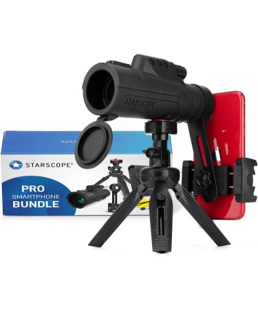 STARSCOPE Monocular Telescope G3 Smartphone PRO Bundle - 10x42 Monocular Telescope for Smartphone Kit | BAK4 Prism HD Mini Monocular Telescope with Tripod  Phone Scope Mount  and Accessories Pro smartphone Bundle - Buy Online on SooperMarket.com