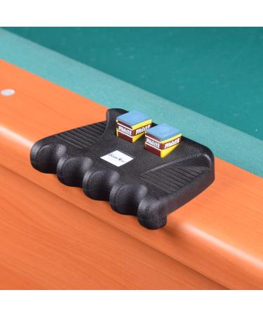 GAMESUN 4 Holes Weighted Pool Cue Holder with 4 Chalks - Cue Sticks Organizer - Buy Online on SooperMarket.com