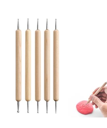 Yoezuo 5 Pcs Dotting Tools Nail Dotting Dual-ended Dotting Painting Pen Nail Art Point Drill Drawing Manicure Tool