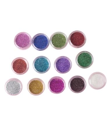 Angoily 12 Boxes Eyeshadow Powder Kit Eye Shadow Powder Pearl Eyeshadow Palette Glitter Eyeshadow Powder Pigment Flash