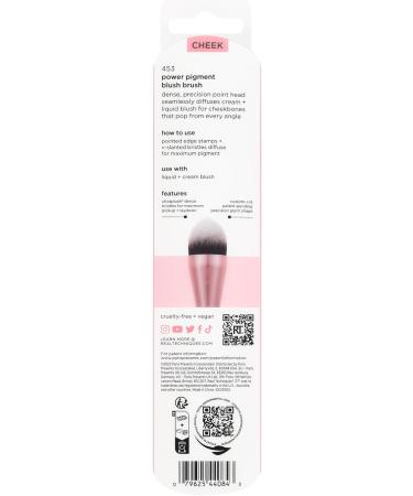Real Techniques Power Pigment Blush Makeup Brush Cheek Brush For Liquid and Cream Blush Dense Synthetic Bristles Unique Pointed Shape For Precise Application Vegan and Cruelty Free 1 Count - Buy Online on SooperMarket.com