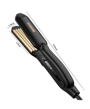 Buy Dshow Ceramic Crepe Iron - Quick Heating Hair Straightener & Crimper (Black) | International Shipping Available - Buy Online on SooperMarket.com