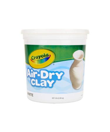 Crayola Air Dry Clay for Kids  Natural White Modeling Clay  5 Lb Bucket  Amazon Exclusive