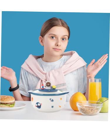 Zerodeko 1pc Instant Noodle Soup Bowl Ramen Bowls Ceramic Cereal Bowl Rice Container Cartoon Student Oven - Buy Online on SooperMarket.com