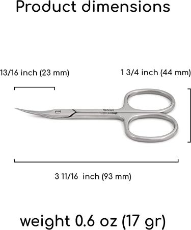 Maluk Medium Professional Cuticle Scissors - Precision Trimming Tool - Buy Online on SooperMarket.com
