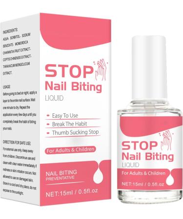 tongfeng Liquid To Stop Nail Biting - 0.5fl oz Nail Bite Stopper Anti Nail Biting For Kids Care For All Ages Stop Thumb Sucking Safe & Effective Bitter Taste Safe For Adults Kids - Buy Online on SooperMarket.com