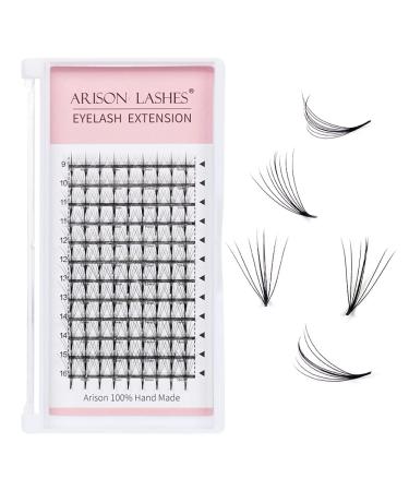 Wispy fan lashes 0.07 C 9-16MM DIY Eyelash Extensions Individual False Eyelashes Extension Lashes Cluster Natural LooK At Home Eyelash Extensions (9-16MM 0.07C)