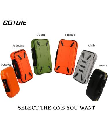 Goture Small Waterproof Fishing Tackle Box - Orange (7.8'' x 4.2'' x 1.8'') - Buy Online on SooperMarket.com