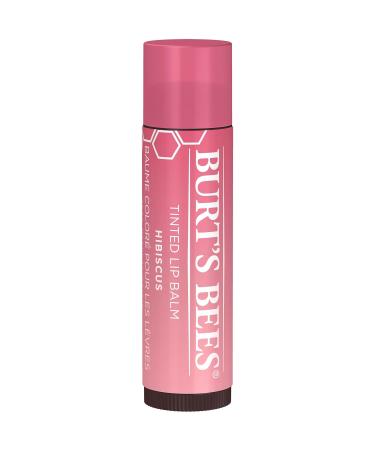 Burt's Bees Tinted Lip Balm Hibiscus - 0.15 Ounce (2 Count) | Natural Moisturizing Lip Care | International Shipping Available - Buy Online on SooperMarket.com