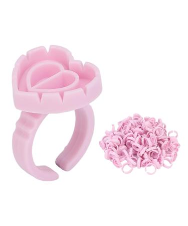 100PC Eyelash Glue Ring Cups - Disposable Adhesive Holders for Eyelash Extensions | Premium Eyelash Tools & Accessories - Buy Online on SooperMarket.com