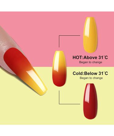 28g/Box Red and Beige Temperature Color Change Dip Powder Nails Dipping Nails Long-lasting Nails No UV Light Needed (No.10) Dip - W-No.10 - UKA - Buy Online on SooperMarket.com