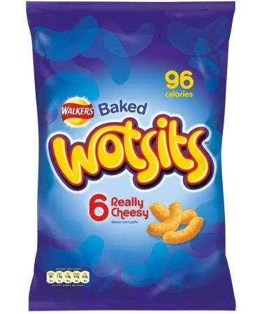 Crisps Bundle with Walkers Baked Wotsits Really Cheesy Flavour Corn Puffs 6 x 16.5g (3 Pack) - Buy Online on SooperMarket.com