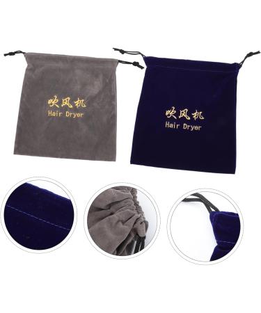 Baluue 10 Pcs Storage Bag Practical Storage Pouch Smooth Hair Dryer Bag Portable Hair Dryer Flocking Cloth - Buy Online on SooperMarket.com