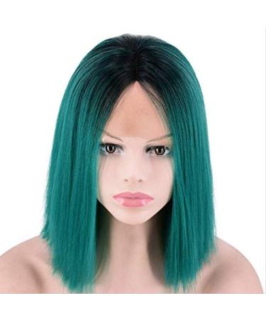 BGHJUE Dark Green Lace Front Wig | Hand Woven Gradient Hair | International Shipping Available - Buy Online on SooperMarket.com