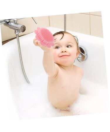Healeved Silicone Shampoo Brush Set - Pink Scalp Scrubber & Massage Tool for Infants and Babies - 2 Pack - Buy Online on SooperMarket.com