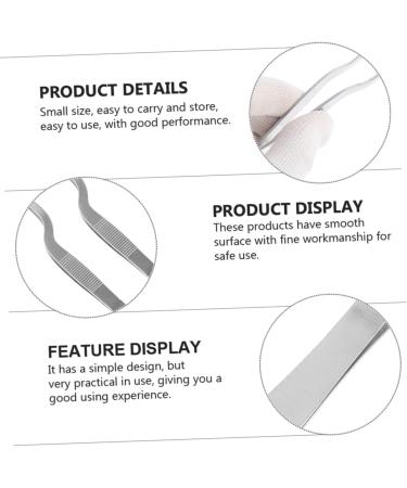 12 Pcs Stainless Steel Tweezers Cleaning Tools Set - Ceramic Plant & Cloud Clamp, Earwax Cleaning Tool Kit - Silver Detergent Ear - 16X1.5X1.3CMx3pcs - Buy Online on SooperMarket.com