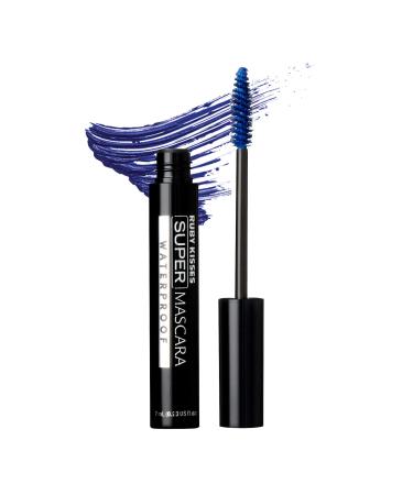 Ruby Kisses Super Mascara Waterproof  Lengthening  Defining  Curling Mascara  Eye Makeup (Navy Blue)