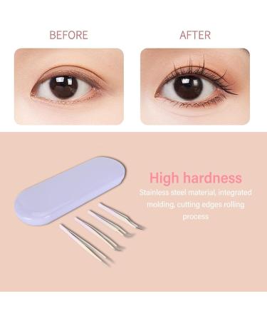 DIY Eyelash Appliances Tool Set - Premium Eyelash Tweezers Stainless Steel Scissors & Cluster Tweezers for Extensions - Enhance Your Beauty! - Buy Online on SooperMarket.com