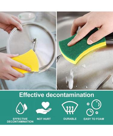 Kitchen Cleaning Sponges Sponges Washing Up 24 Packs Eco Non-Scratch for Dish Cleaning Scrub Sponges Scouring Pad Dish Sponges Sponge Scourers Washing Up Cleaning Sponges - Buy Online on SooperMarket.com