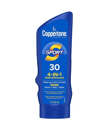 Coppertone Sport Lotion SPF 30 Water Resistant 7 FL OZ (3 Pack)